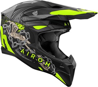 Мотошлем Airoh WRAAAP Darkness WRD31-S (S, матовый)