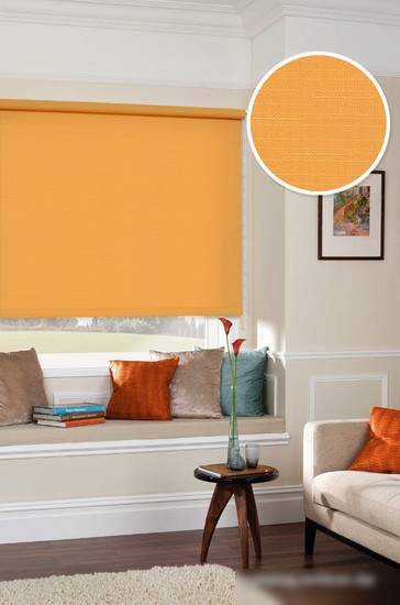 Рулонные шторы Эскар 83x170 (апельсиновый)