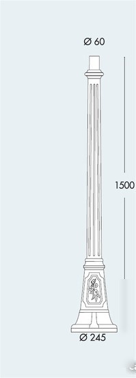 Фонарный столб Fumagalli Artu 000.158.000.A0