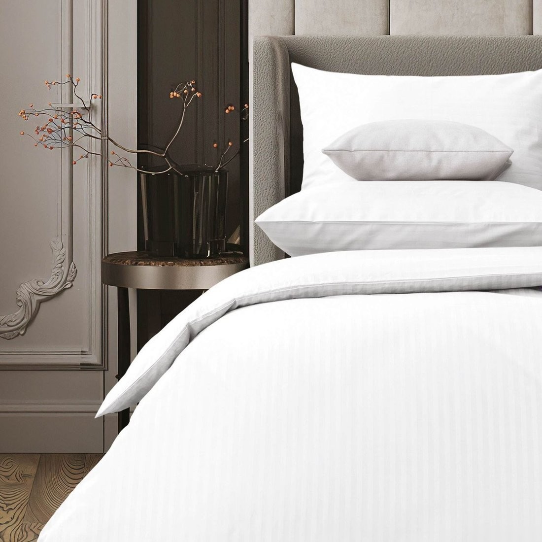 Постельное белье Verossa Stripe Семейный Royal VRT 3010 00бел ST13 23