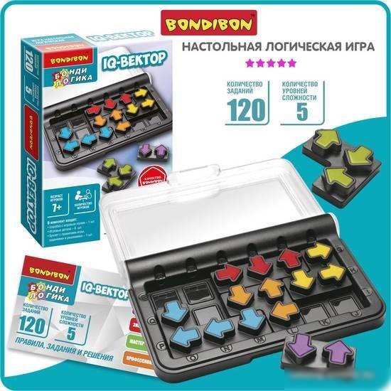 Настольная игра Bondibon БондиЛогика IQ-Вектор ВВ5954