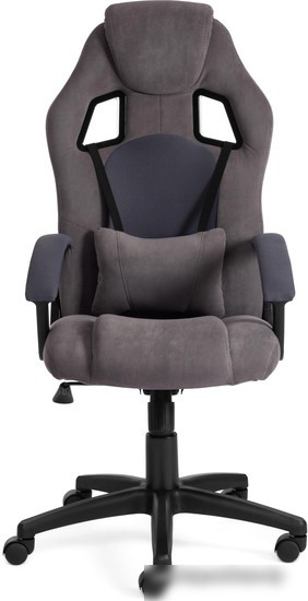 Кресло TetChair Driver (флок/ткань, серый)