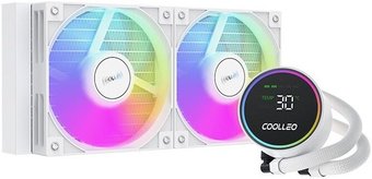 Система жидкостного охлаждения для процессора Coolleo Ice Fairy Dig 240 Lite (белый)