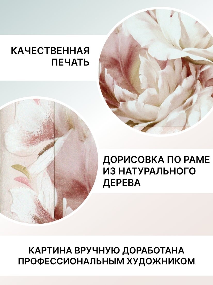 Картина Декарт Цветок пиона 1 8Л0643 (в раме)