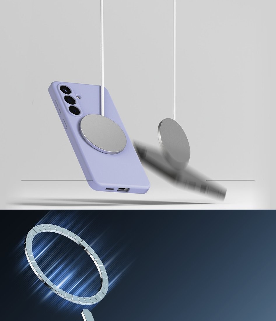 Чехол для телефона Ringke Silicone Magnetic для Galaxy S26 (Lavender)