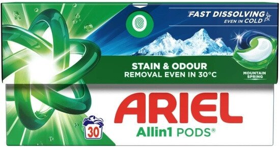 Капсулы для стирки Ariel Горный родник (30 шт) Капсулы для стирки Ariel Горный родник (30 шт)