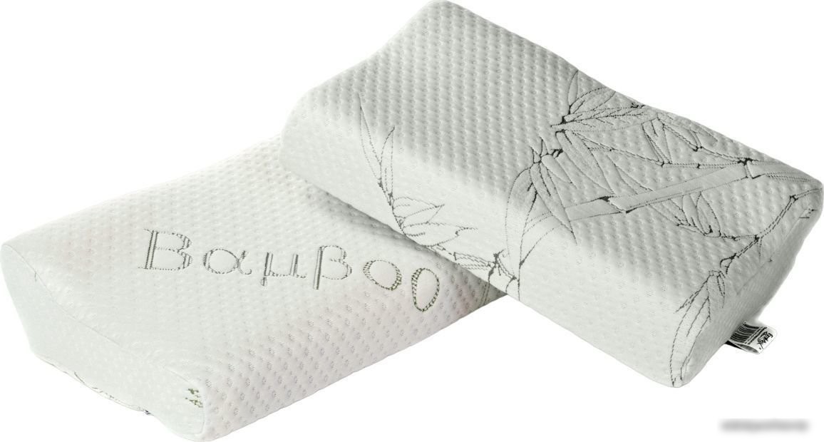 Ортопедическая подушка Familytex ППУ С памятью формы ППУМ Бамбук (50x30x8/12)