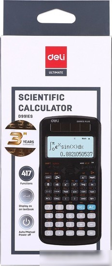 Инженерный калькулятор Deli D991ES