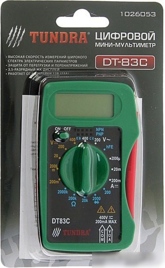 Мультиметр Tundra DT-83C