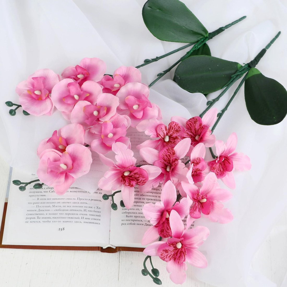 Искусственный цветок Poetry in flowers Орхидея Фаленопсис мультифлора 2337924