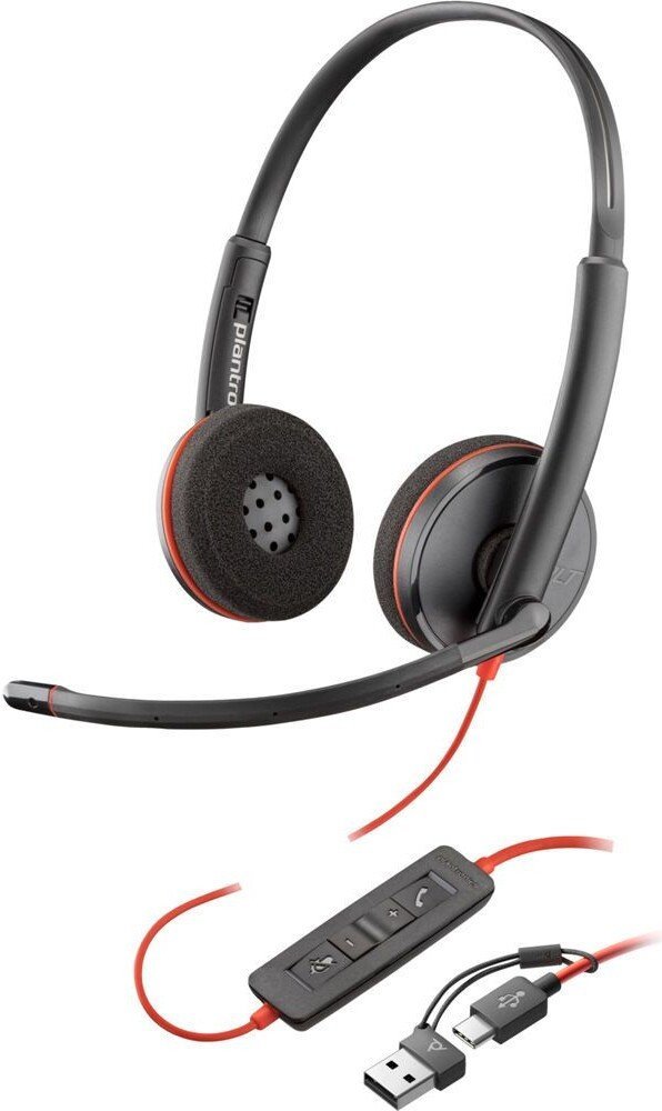 Офисная гарнитура Poly Blackwire 3220 8X228A6