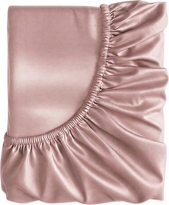 Простыня Goldtex Perle Tencel Роуз 200x200x40 8030T
