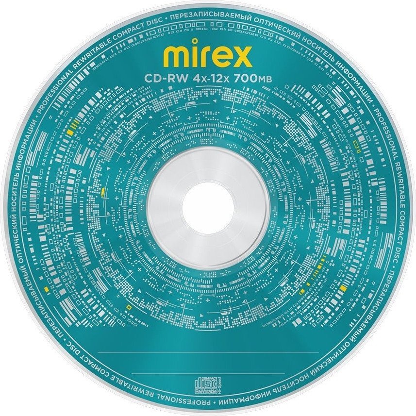 CD-RW диск Mirex 700Mb 12х UL121002A8L (10 шт.)