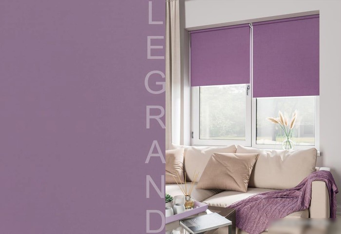 Рулонные шторы Legrand Блэкаут 90x175 (пурпур)
