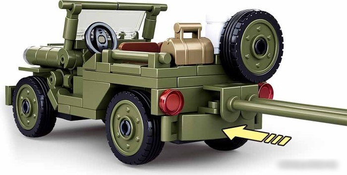 Конструктор Sluban Армия M38-B0853 Iconic Allied Jeep