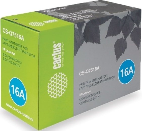Картридж CACTUS CS-Q7516AR (аналог HP Q7516A)