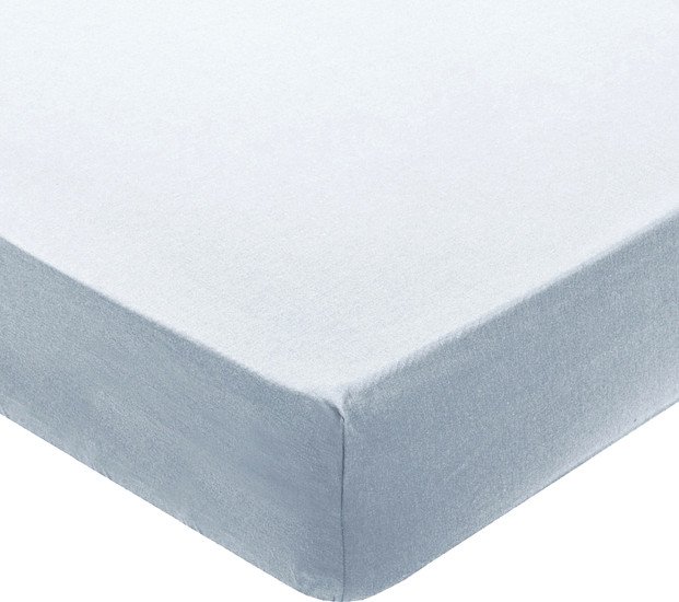 Постельное белье Миланика Серый на резинке 140x200 (поплин г/к)