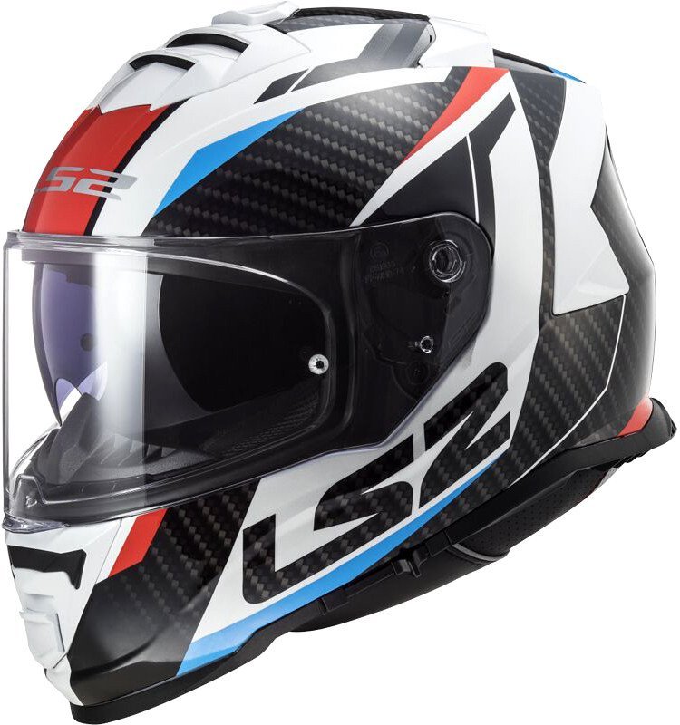 Мотошлем LS2 FF800 Storm II Racer (2XL, красный/синий)