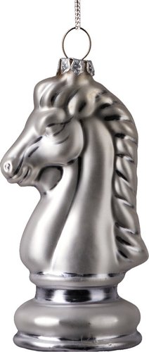 Елочная игрушка Erich Krause Decor. Ход конем 64438 (белый)