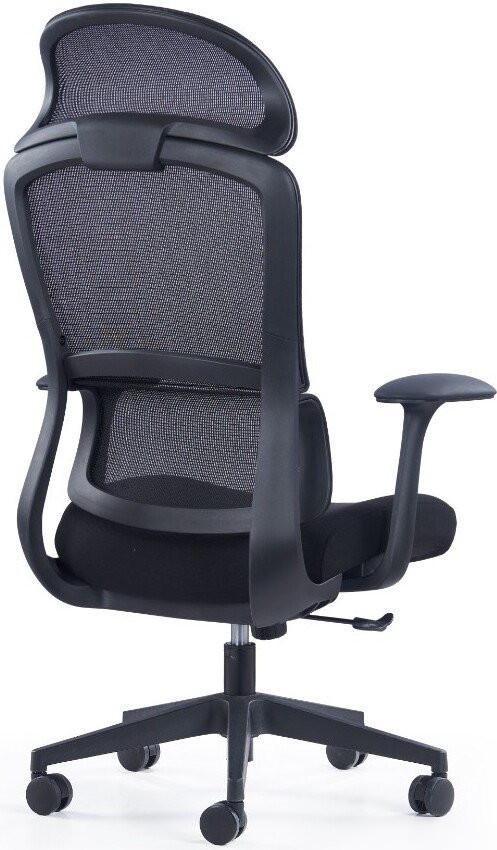 Офисное кресло SitZone CH-555A (сетка/ткань, черный)