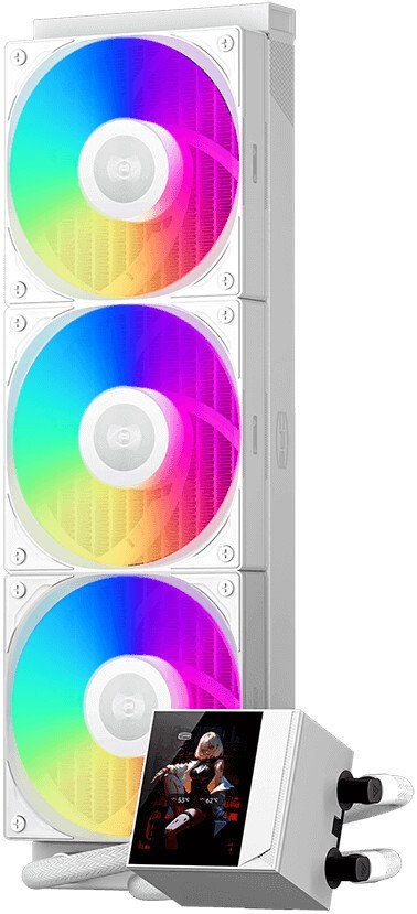 Система жидкостного охлаждения для процессора PCCooler DC360 Pro ARGB Display (белый)
