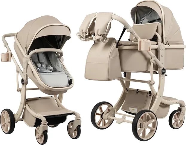 Универсальная коляска Aimile Adventurer PU Ecru ADVPU-13 (бежевый)
