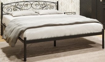 Кровать ИП Князев Лилия 120x200 (черный)