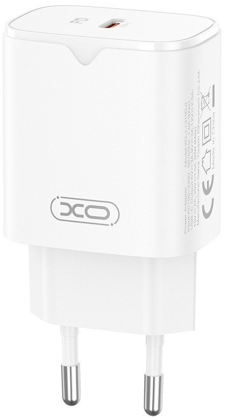 Сетевое зарядное XO L131 PD30W (белый)