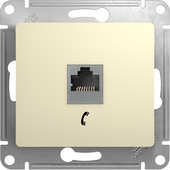 Розетка телефонная Schneider Electric Glossa GSL000281T (бежевый)