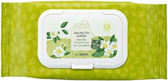 The Saem Healing Tea Garden Green Tea Cleansing Tissue (60 шт)