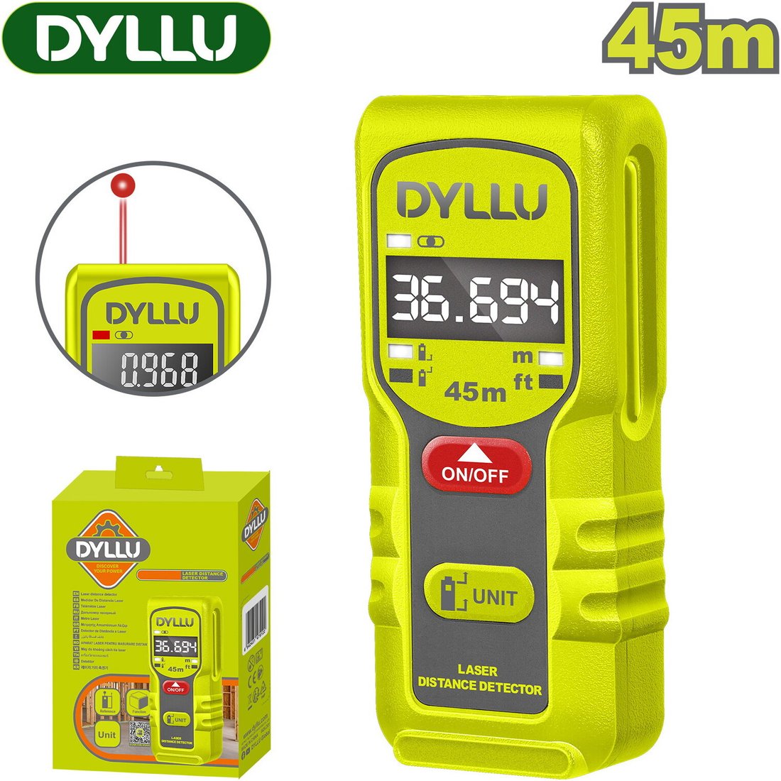 Лазерный дальномер Dyllu DTDL15045