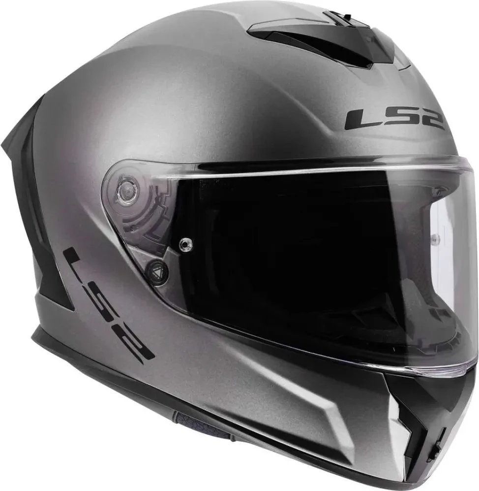 Мотошлем LS2 FF820 Rapid III Solid (3XL, матовый титан)