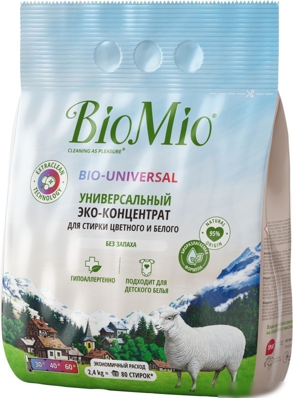 Стиральный порошок BioMio Colors&Whites (2.4 кг)