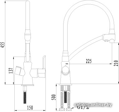 Смеситель Lemark Comfort LM3070C (желтый)