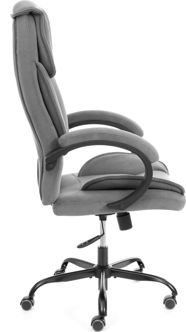 Офисное кресло TetChair Oreon metalBL велюр (серый, 29)