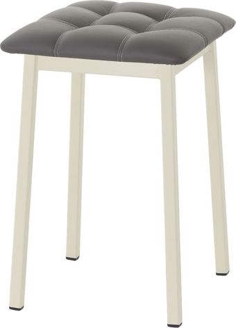 Табурет AMC Comfort 7К3.5 (кожзам, графит/слоновая кость)