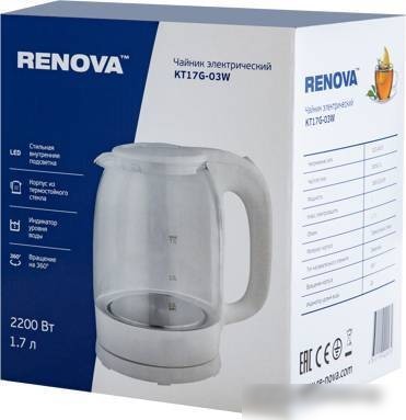 Электрический чайник Renova KT-17G-03W
