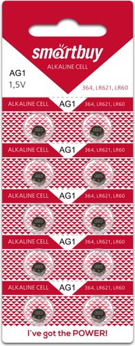 Батарейка SmartBuy SBBB-AG1-10B