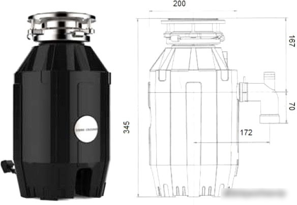Измельчитель пищевых отходов Bone Crusher BC 810