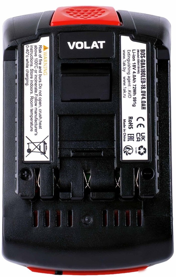 Аккумулятор VOLAT BOS-GBA180LED (18В/4 Ah)