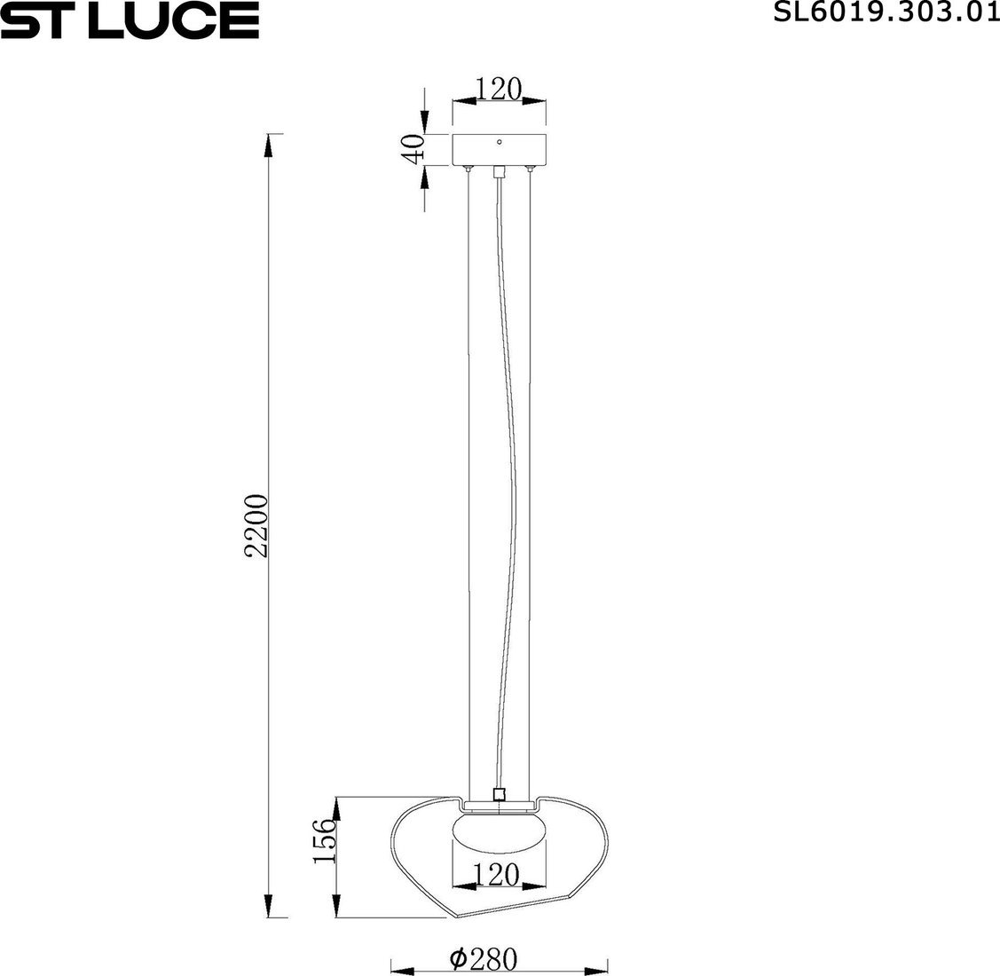 Подвесная люстра ST Luce SL6019.303.01