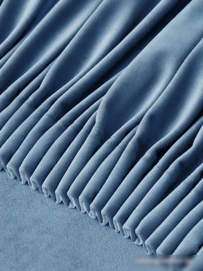 Комплект штор Soft Lines Бархат 9137-А27 2x2.4 м (голубой, 2 шт)