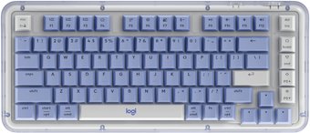 Клавиатура Logitech Alto Keys K75M 920-013301 (белый/синий, с гравировкой)
