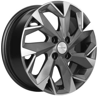 Литые диски Khomen KHW1402 Solaris/Rio 14x5.5" 4x100мм DIA 67.1мм ET 43мм (Gray FP)