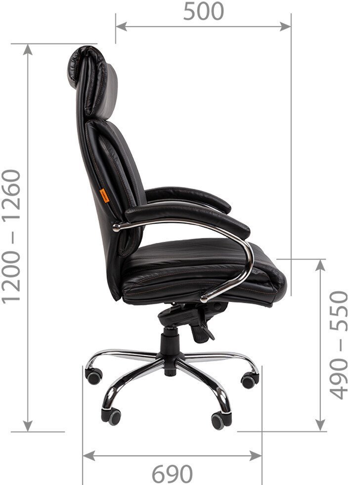 Офисное кресло CHAIRMAN CH425 (экокожа, черный)