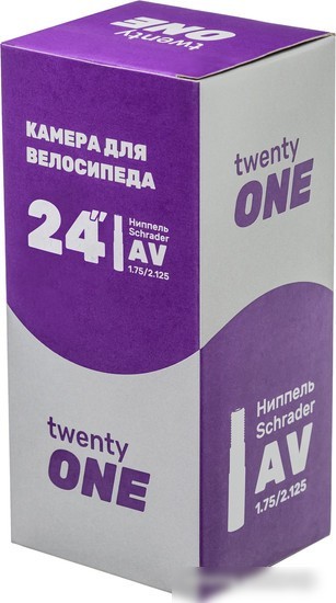 Велокамера Twenty One 24х1.75/2.125 AV/AVR28-40/48L