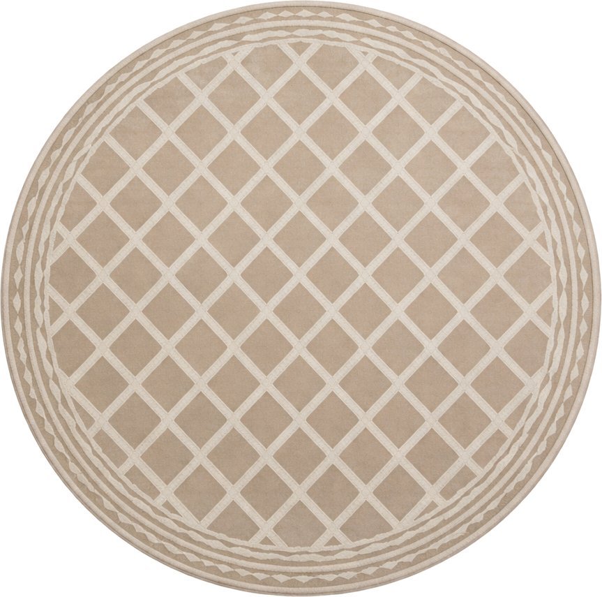 Ковер для жилой комнаты LAXMI Comfort 847 круг (3x3, Beige/Beige)