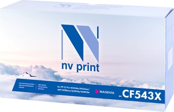 Картридж NV Print NV-CF543XM (аналог HP 203X (CF543X)