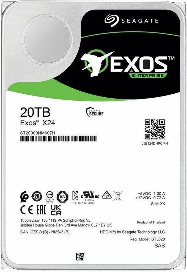 Жесткий диск Seagate Exos X24 20TB ST20000NM007H