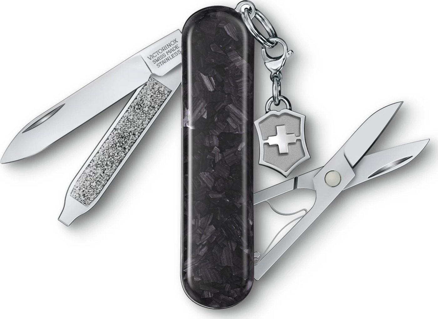 Мультитул Victorinox Classic Brilliant Carbon 0.6221.90 (черный/серебристый)